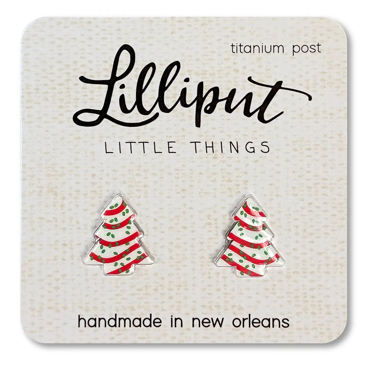 Christmas Treat Earrings Lilliput Little Things Lil Tulips