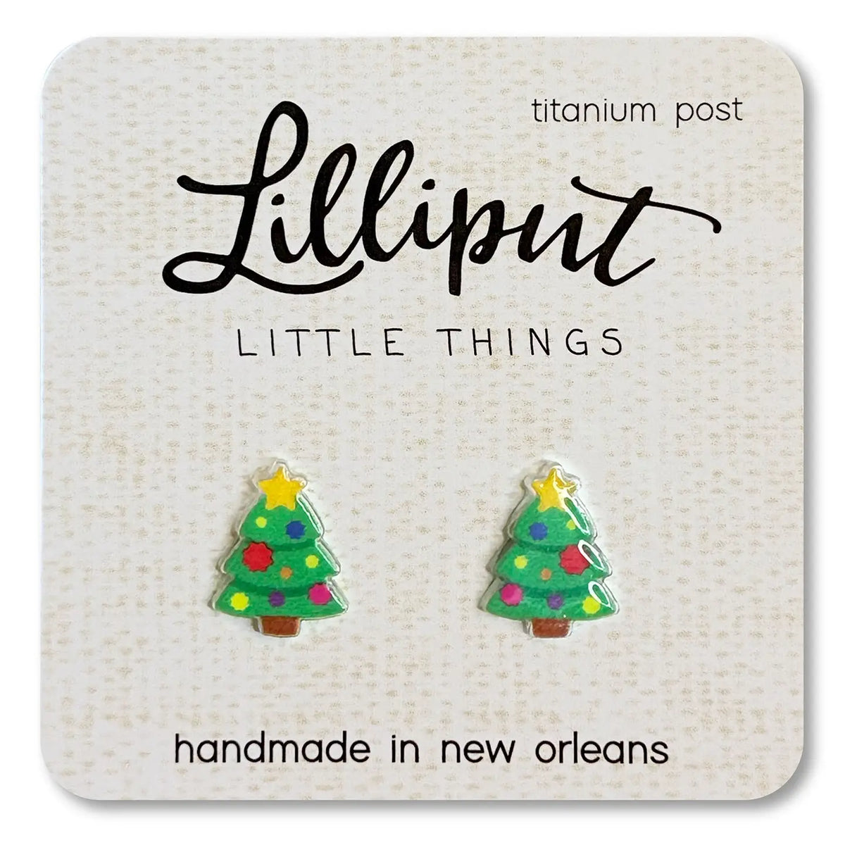 Christmas Tree Earrings Lilliput Little Things Lil Tulips