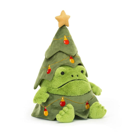 Christmas Tree Ricky Rain Frog JellyCat Stuffed Animals Lil Tulips