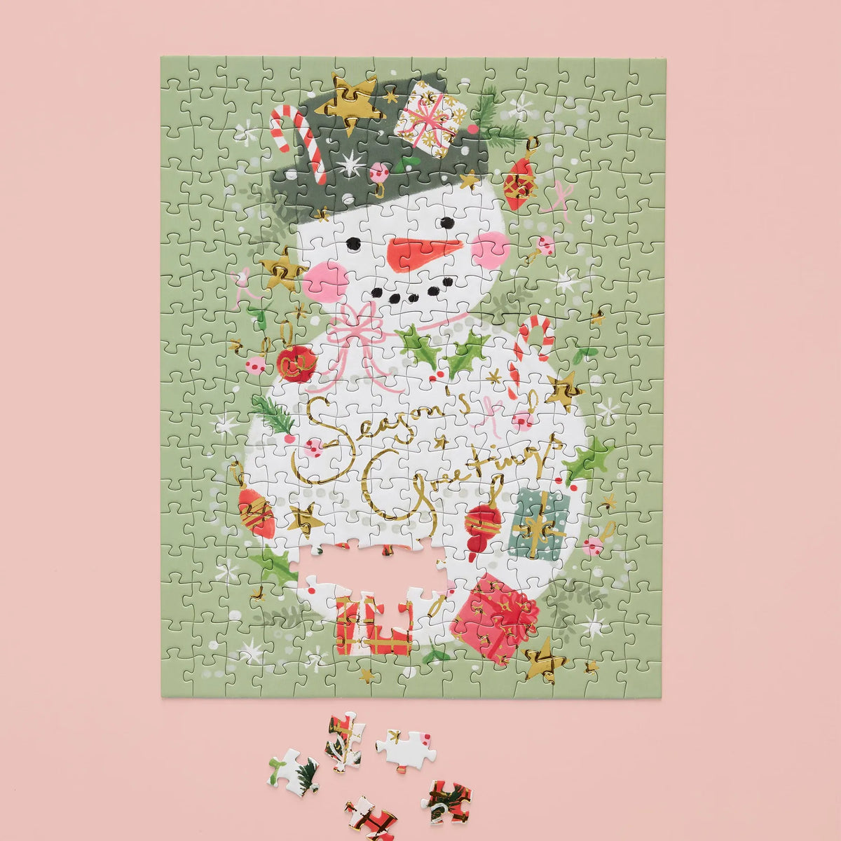 Christmas Wishes 250 Piece Puzzle Set of 3 WerkShoppe Lil Tulips
