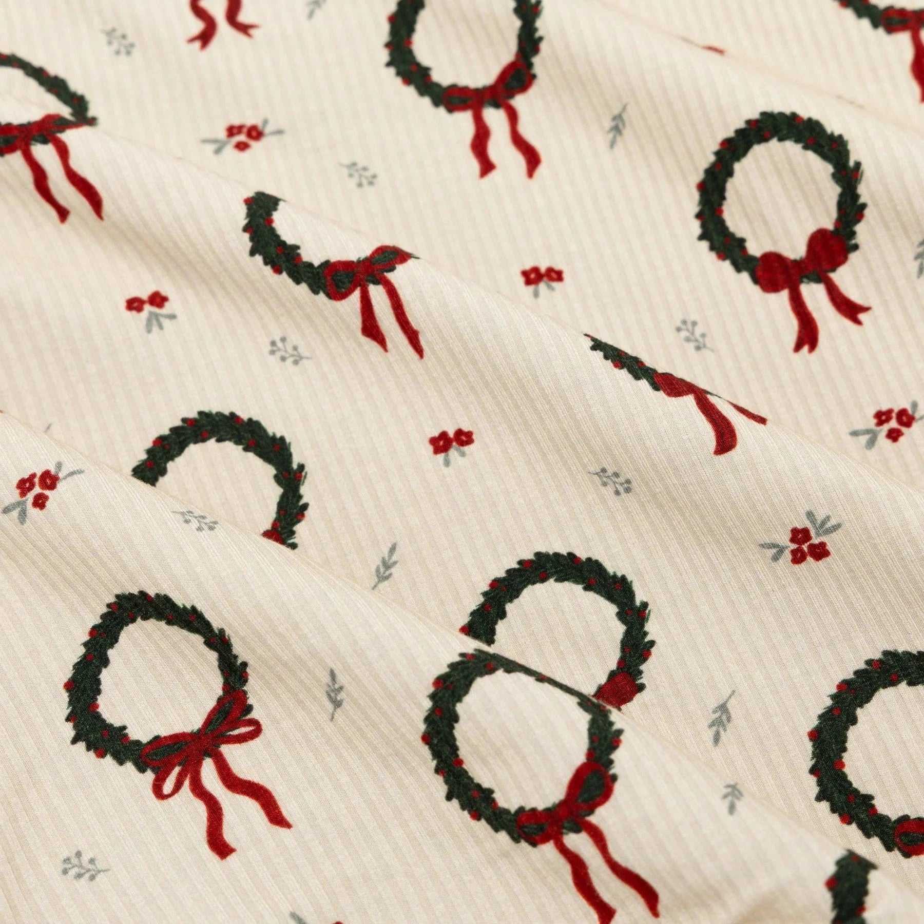 Christmas Wreaths Small Ribbed Zip Romper Brave Little Ones Lil Tulips