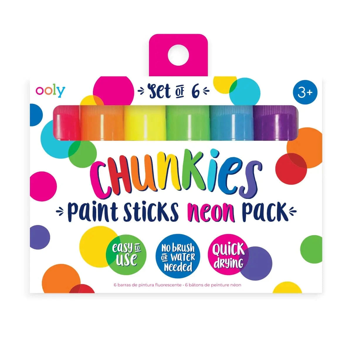 Chunkies Paint Sticks NEON (6-pack) OOLY Lil Tulips