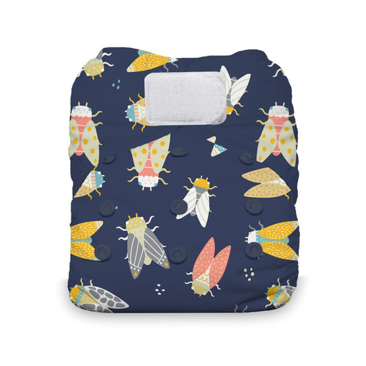 Cicada Natural One Size All in One Hook & Loop Diaper Thirsties Lil Tulips