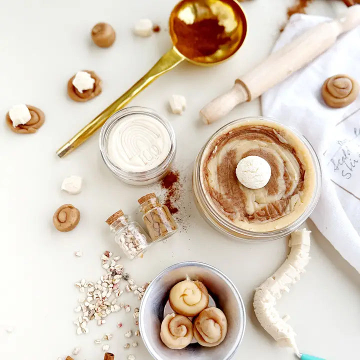 Cinnamon Roll Kiddough Play Kit Earth Grown KidDoughs Lil Tulips