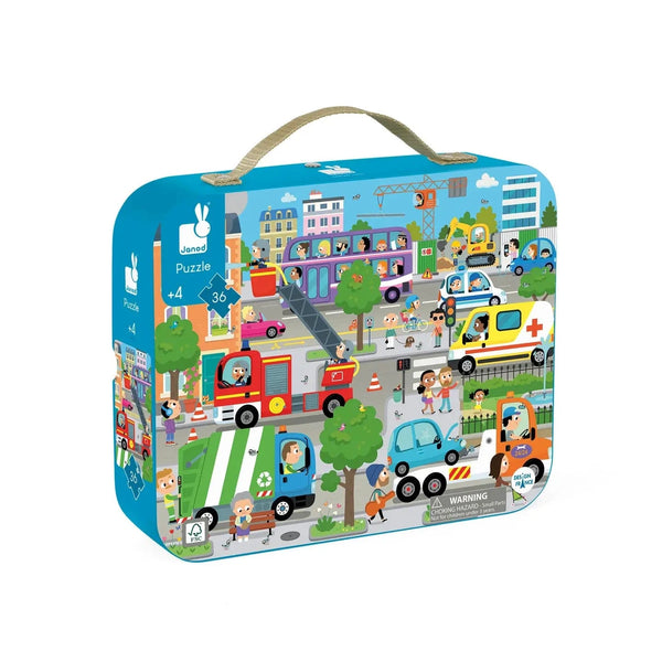 City Puzzle - 36 Pcs Janod Lil Tulips