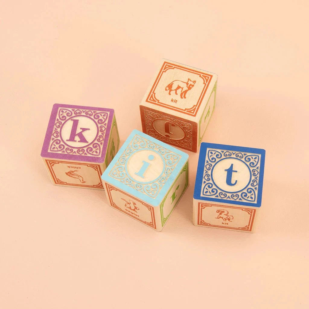Classic Lowercase ABC Blocks Uncle Goose Lil Tulips