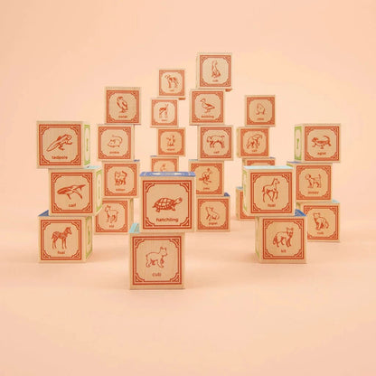 Classic Lowercase ABC Blocks Uncle Goose Lil Tulips