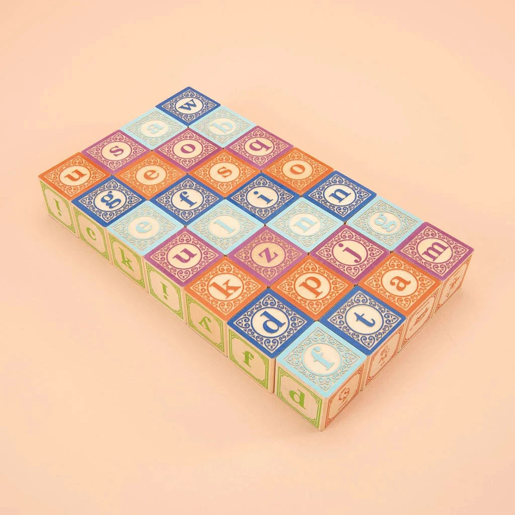 Classic Lowercase ABC Blocks Uncle Goose Lil Tulips