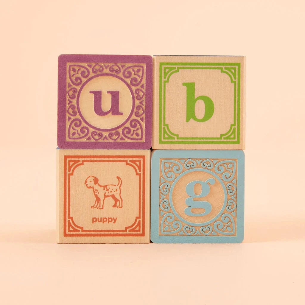 Classic Lowercase ABC Blocks Uncle Goose Lil Tulips