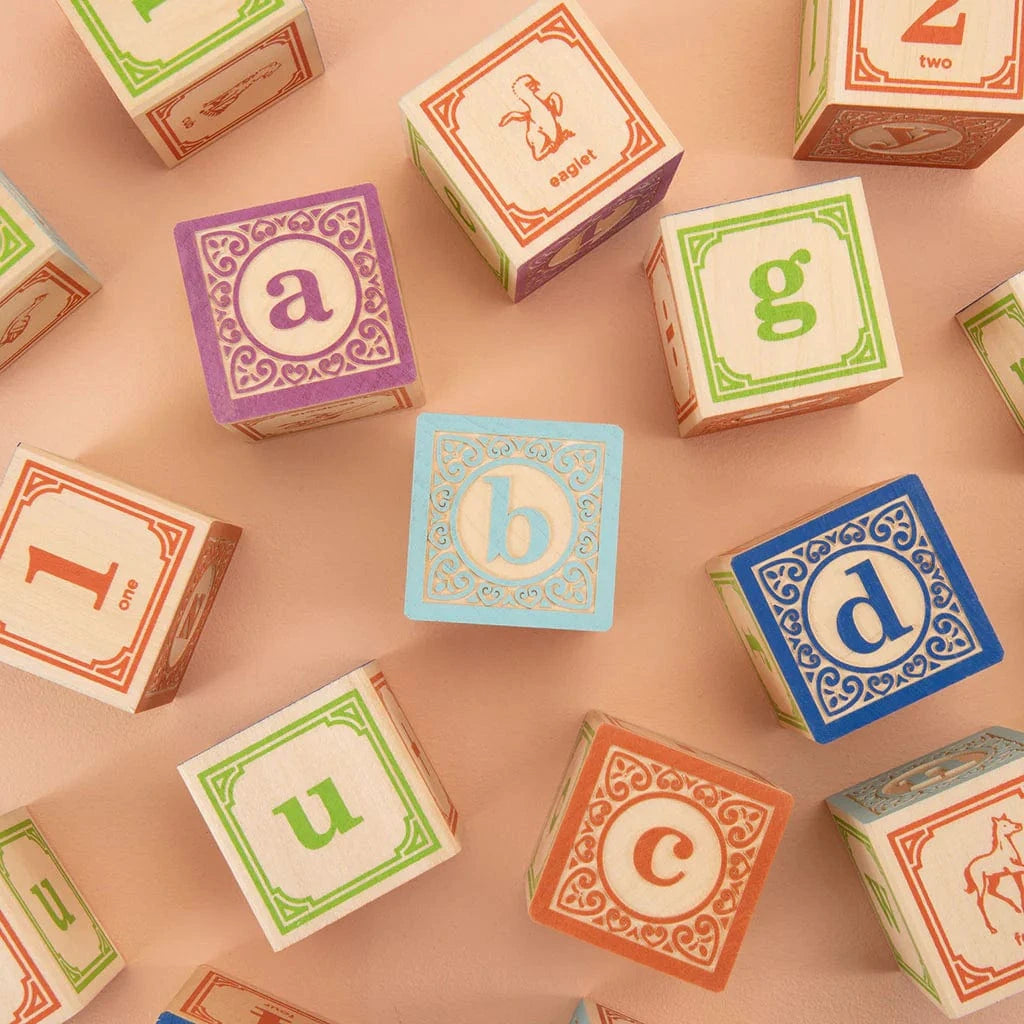 Classic Lowercase ABC Blocks Uncle Goose Lil Tulips
