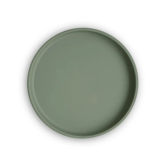 Classic Silicone Suction Plate (Dried Thyme) Mushie Lil Tulips
