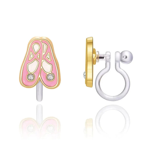 Clip On Cutie Earrings- Ballet Slippers Girl Nation Bracelets Lil Tulips