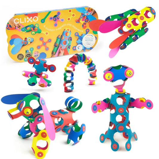 Clixo Magnetic Builder Set - Rainbow Pack Clixo Lil Tulips
