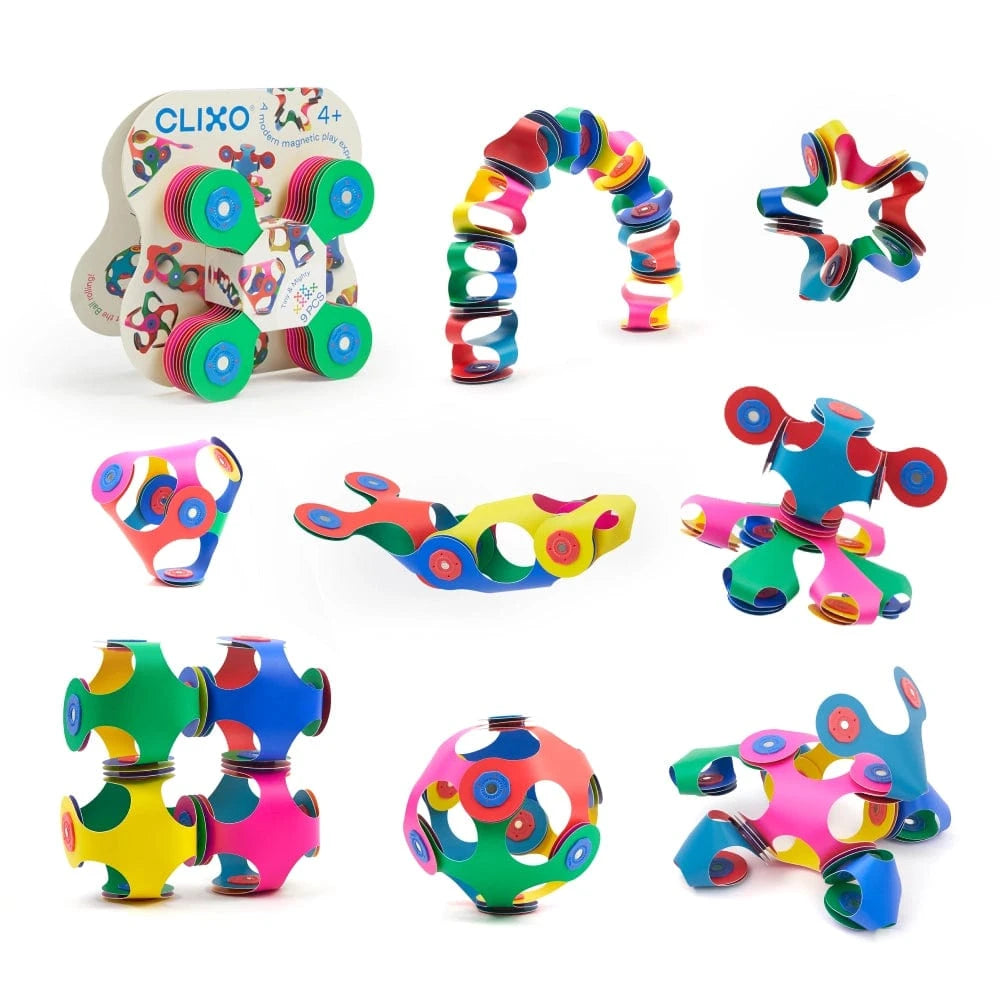 Clixo Magnetic Builder Set - Tiny & Mighty Original Clixo Lil Tulips