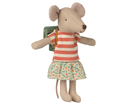 Clothes and bag, Big sister mouse - Green Maileg Lil Tulips