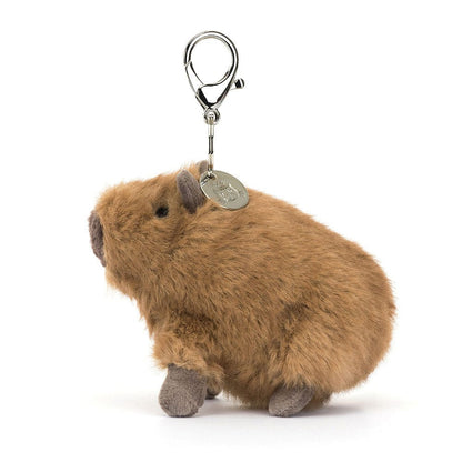 Clyde Capybara Bag Charm Jellycat Lil Tulips
