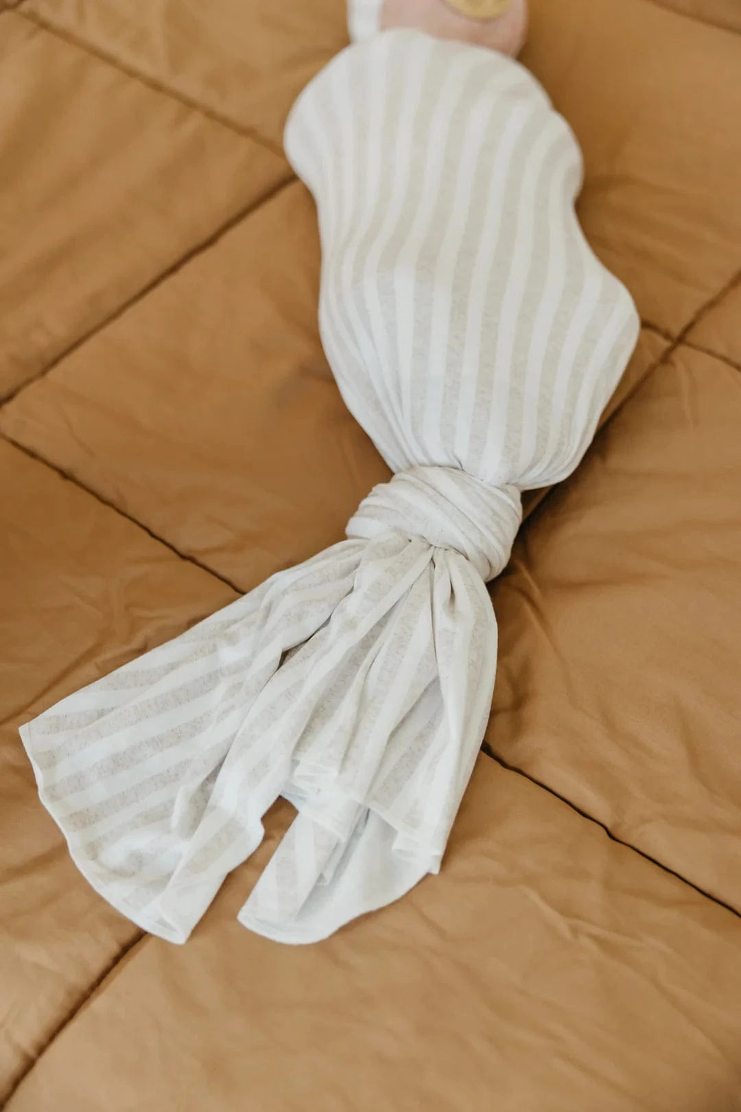 Coastal Knit Swaddle Blanket Copper Pearl Lil Tulips