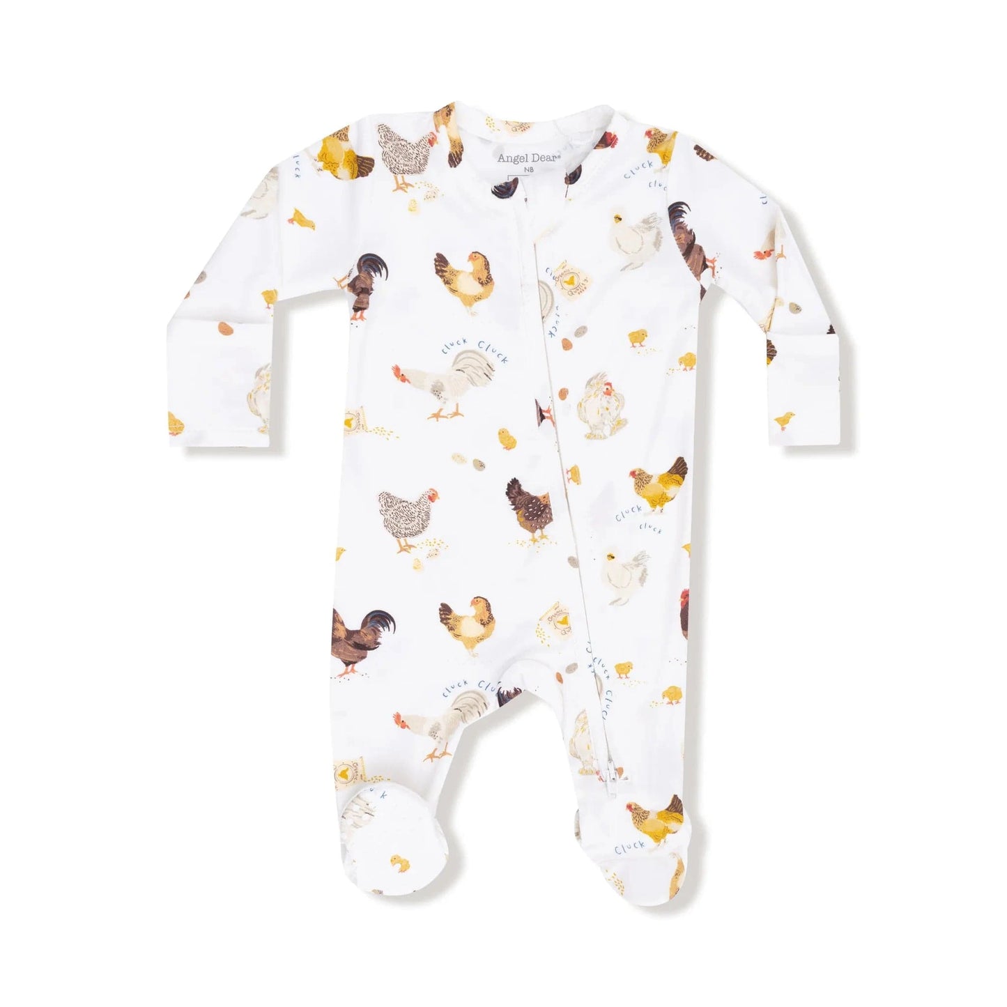 Collector Chickens - 2 Way Zipper Footie Angel Dear Lil Tulips