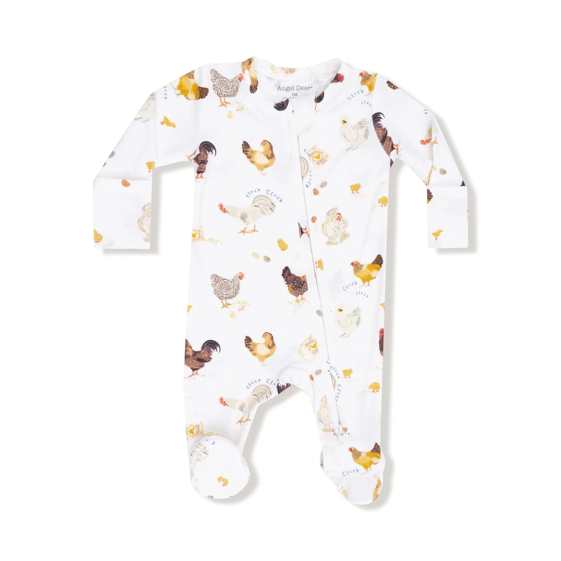 Collector Chickens - 2 Way Zipper Footie Angel Dear Lil Tulips