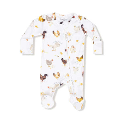 Collector Chickens - 2 Way Zipper Footie Angel Dear Lil Tulips