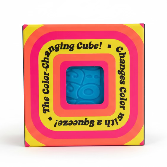 Color Changing Cube NeeDoh - Blue/Pink Schylling Inc. Lil Tulips