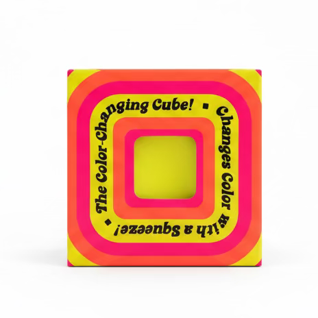 Color Changing Cube NeeDoh - Yellow/Orange Schylling Inc. Lil Tulips