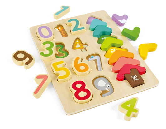 Color & Numbers Puzzle Hape Lil Tulips