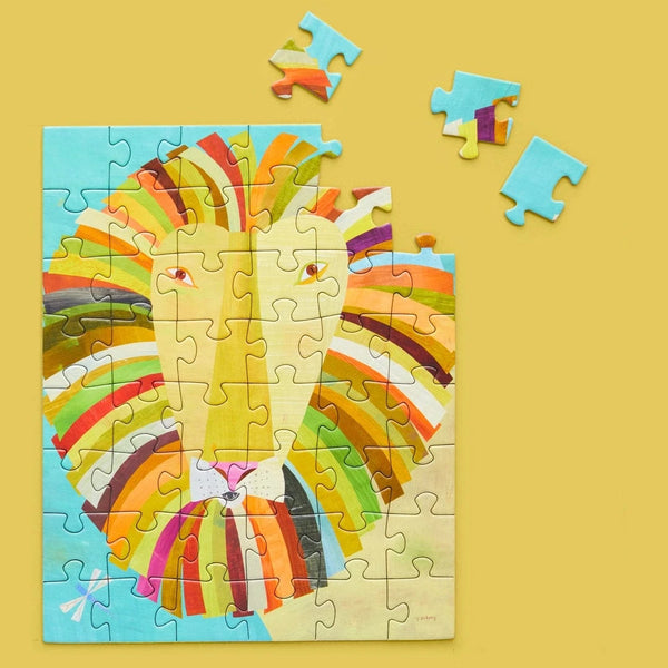 Colorful Lion 48 Piece Kids Puzzle Snax WerkShoppe Lil Tulips