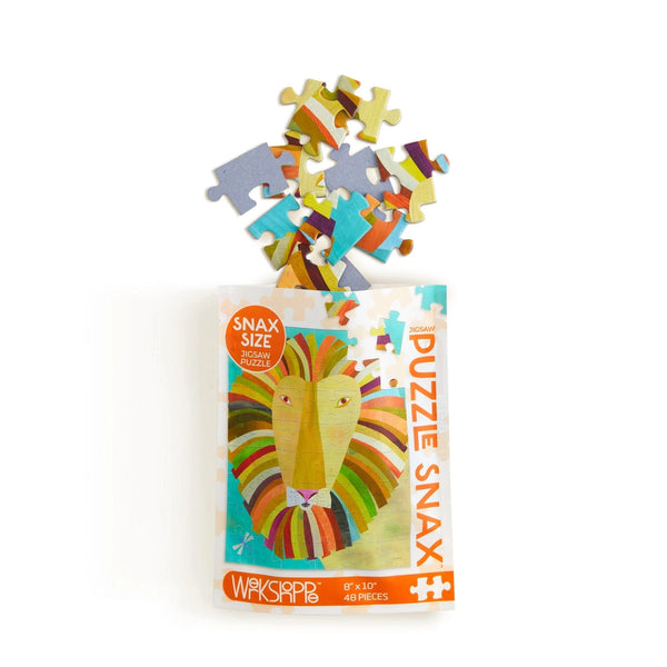 Colorful Lion 48 Piece Kids Puzzle Snax WerkShoppe Lil Tulips