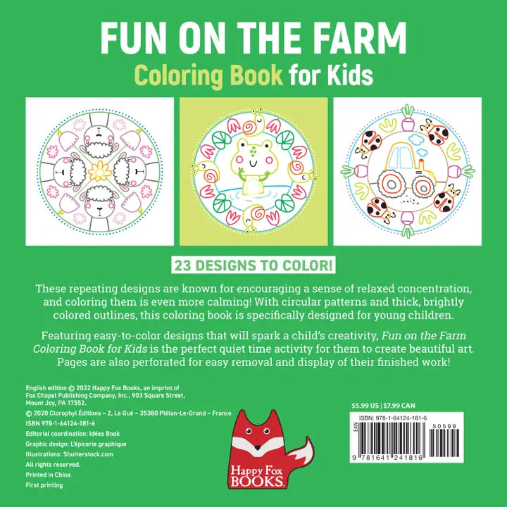 Coloring Book - Fun On the Farm Wellspring Lil Tulips