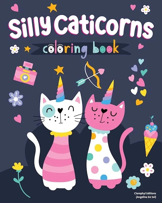 Coloring Book - Silly Caticorns Wellspring Lil Tulips