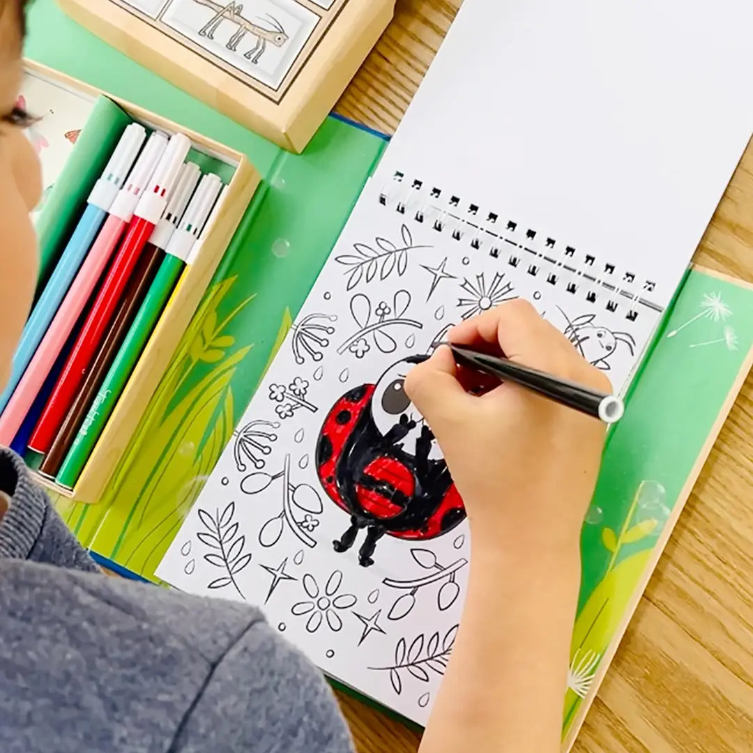 Coloring Set - Backyard Bugs Tiger Tribe Lil Tulips