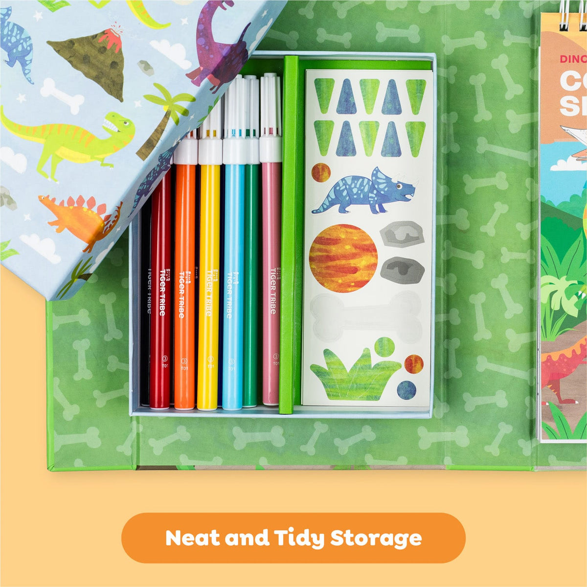 Coloring Set - Dinosaur Tiger Tribe Lil Tulips