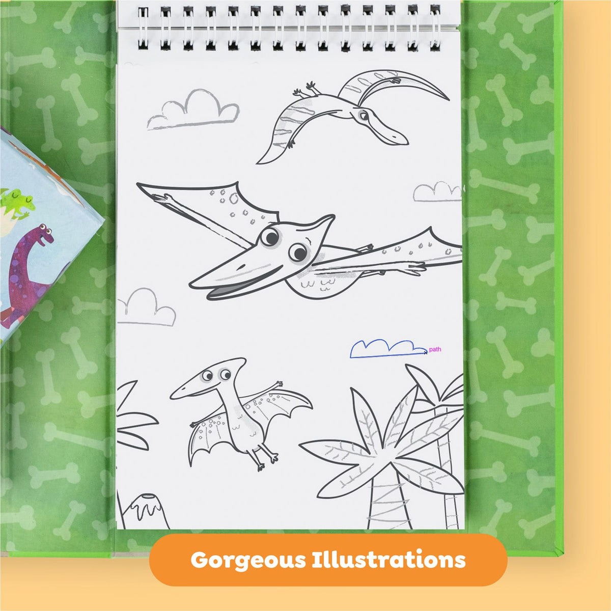 Coloring Set - Dinosaur Tiger Tribe Lil Tulips