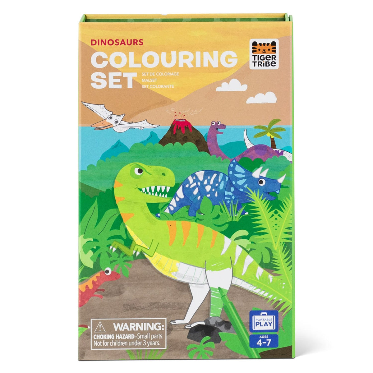 Coloring Set - Dinosaur Tiger Tribe Lil Tulips