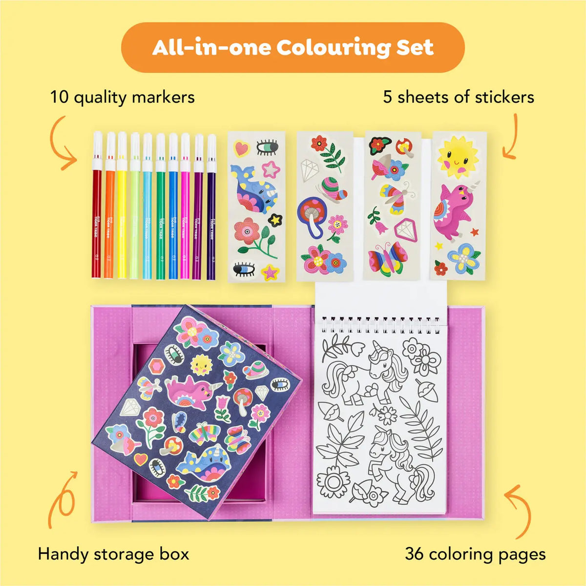 Coloring Set - Magical Creatures Tiger Tribe Lil Tulips