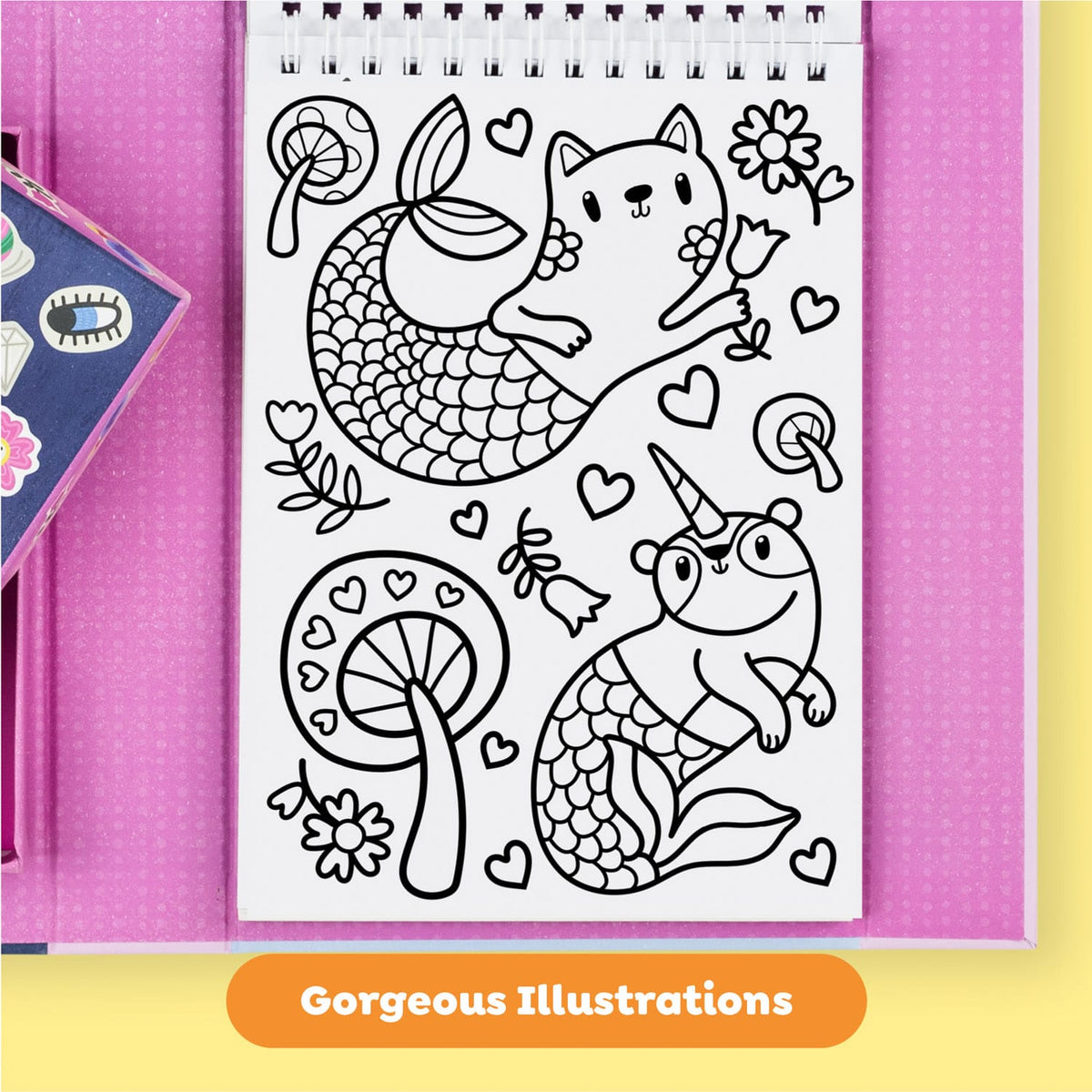 Coloring Set - Magical Creatures Tiger Tribe Lil Tulips
