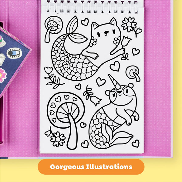 Coloring Set - Magical Creatures Tiger Tribe Lil Tulips