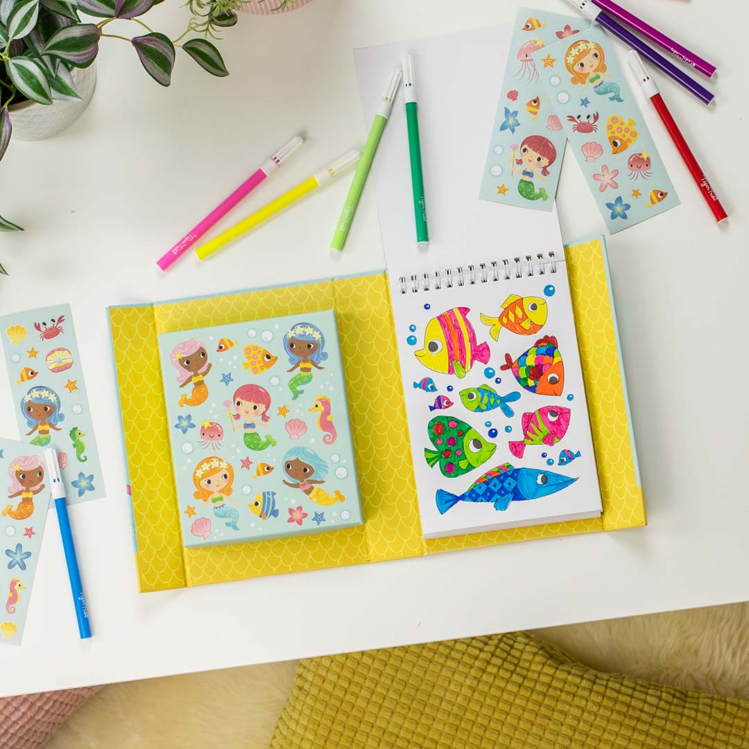 Coloring Set - Mermaids Tiger Tribe Lil Tulips