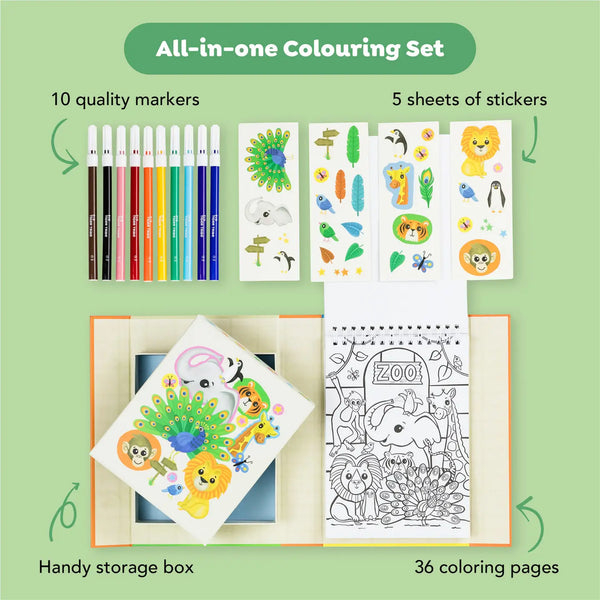 Coloring Set - Zoo Tiger Tribe Lil Tulips