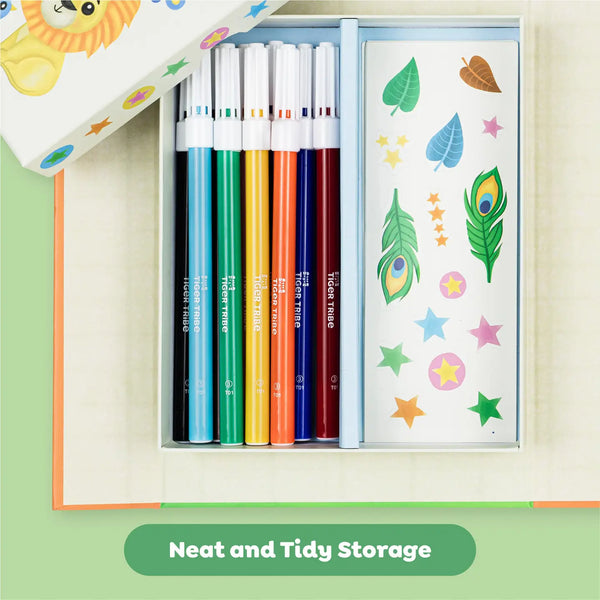 Coloring Set - Zoo Tiger Tribe Lil Tulips
