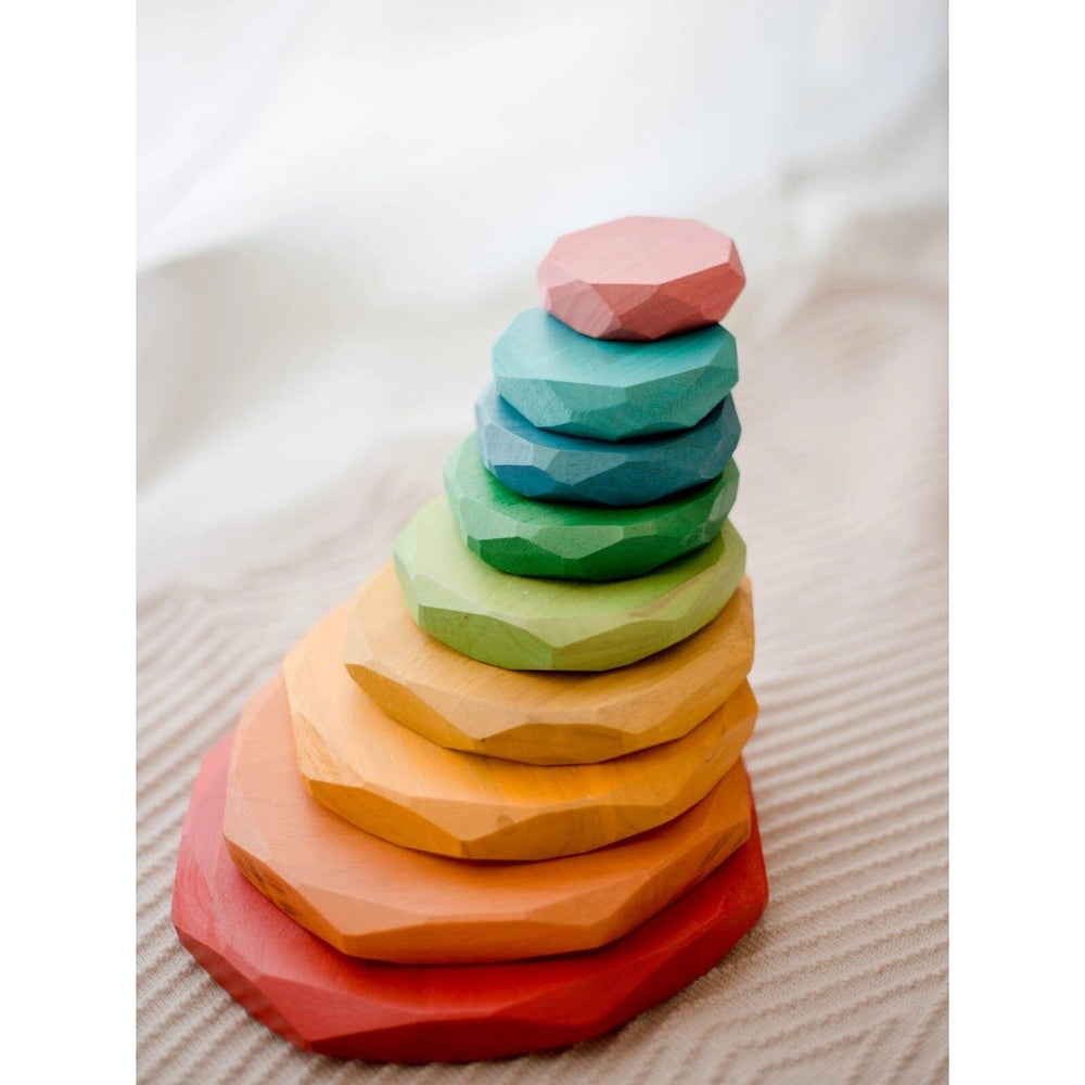 Coloured Stacking Stones Qtoys Lil Tulips