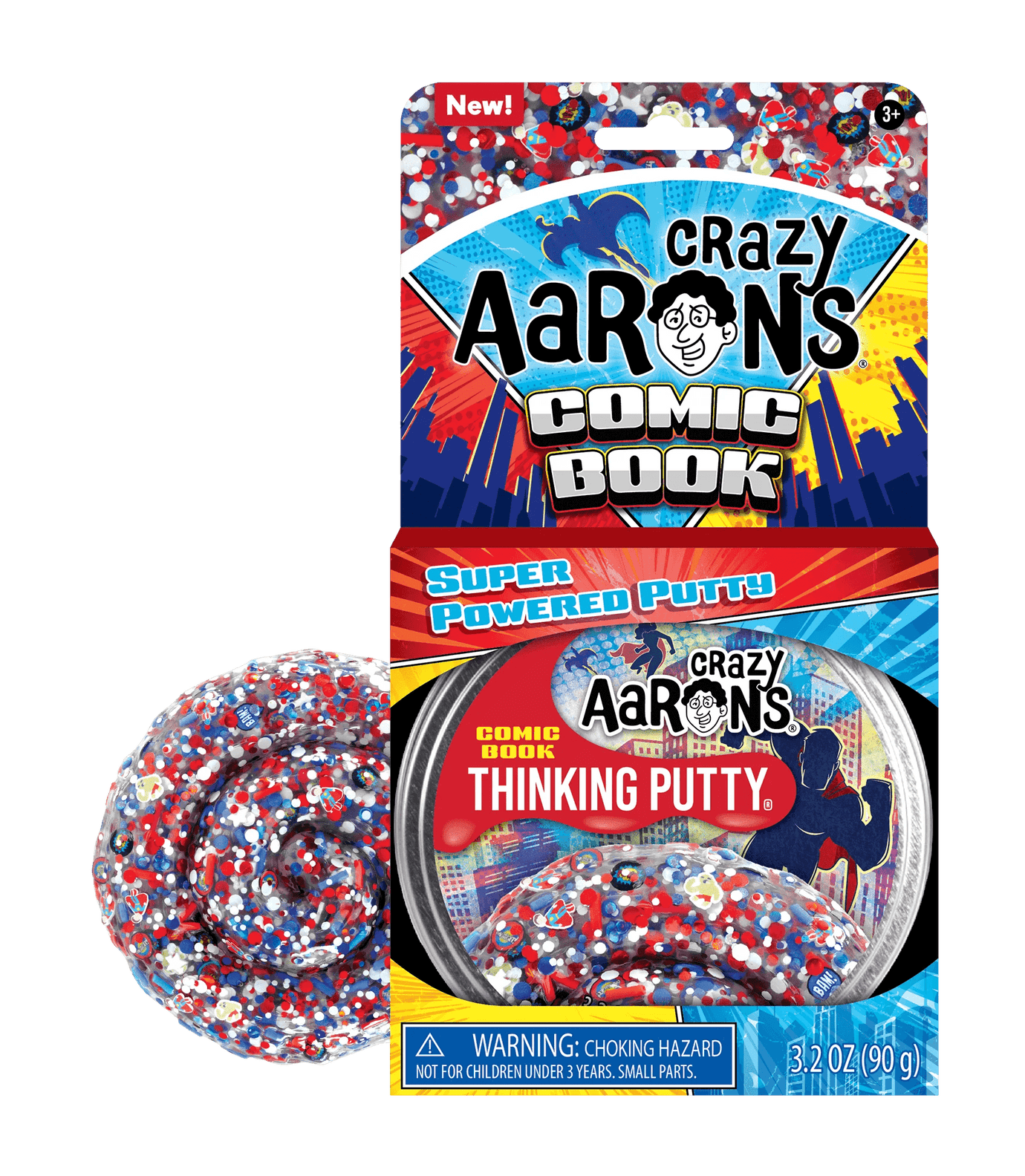 Comic Book 4" Thinking Putty Crazy Aaron's Putty World Lil Tulips