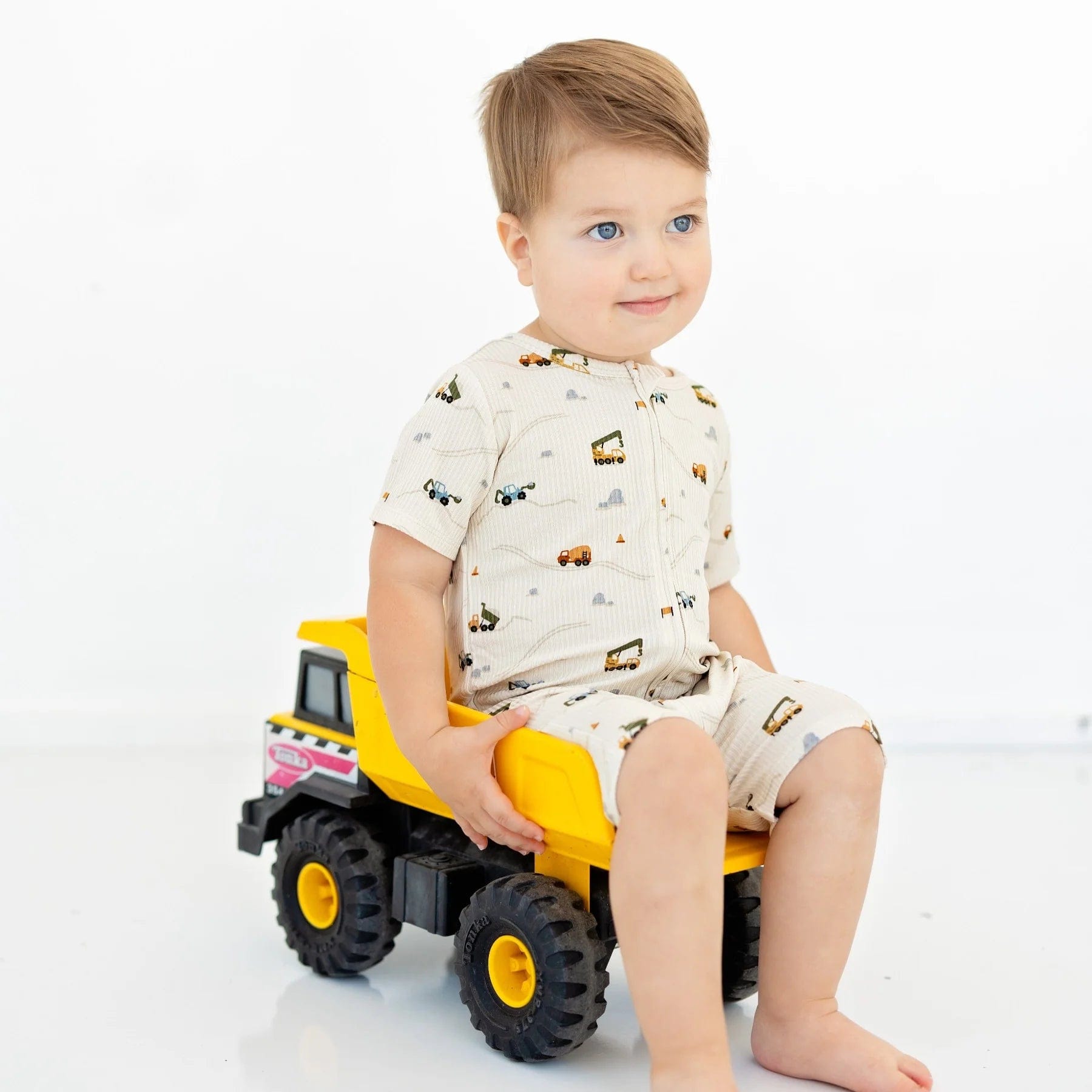 Construction Summer Zip Romper Brave Little Ones Lil Tulips
