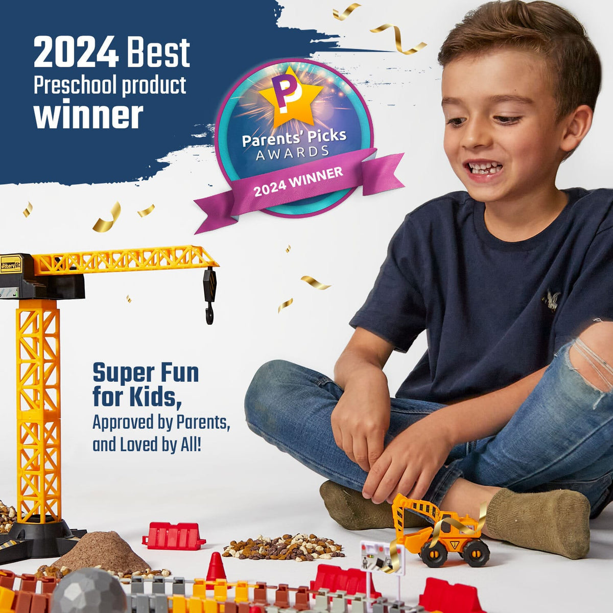 Construction Toy Track Car Set JitteryGit Lil Tulips