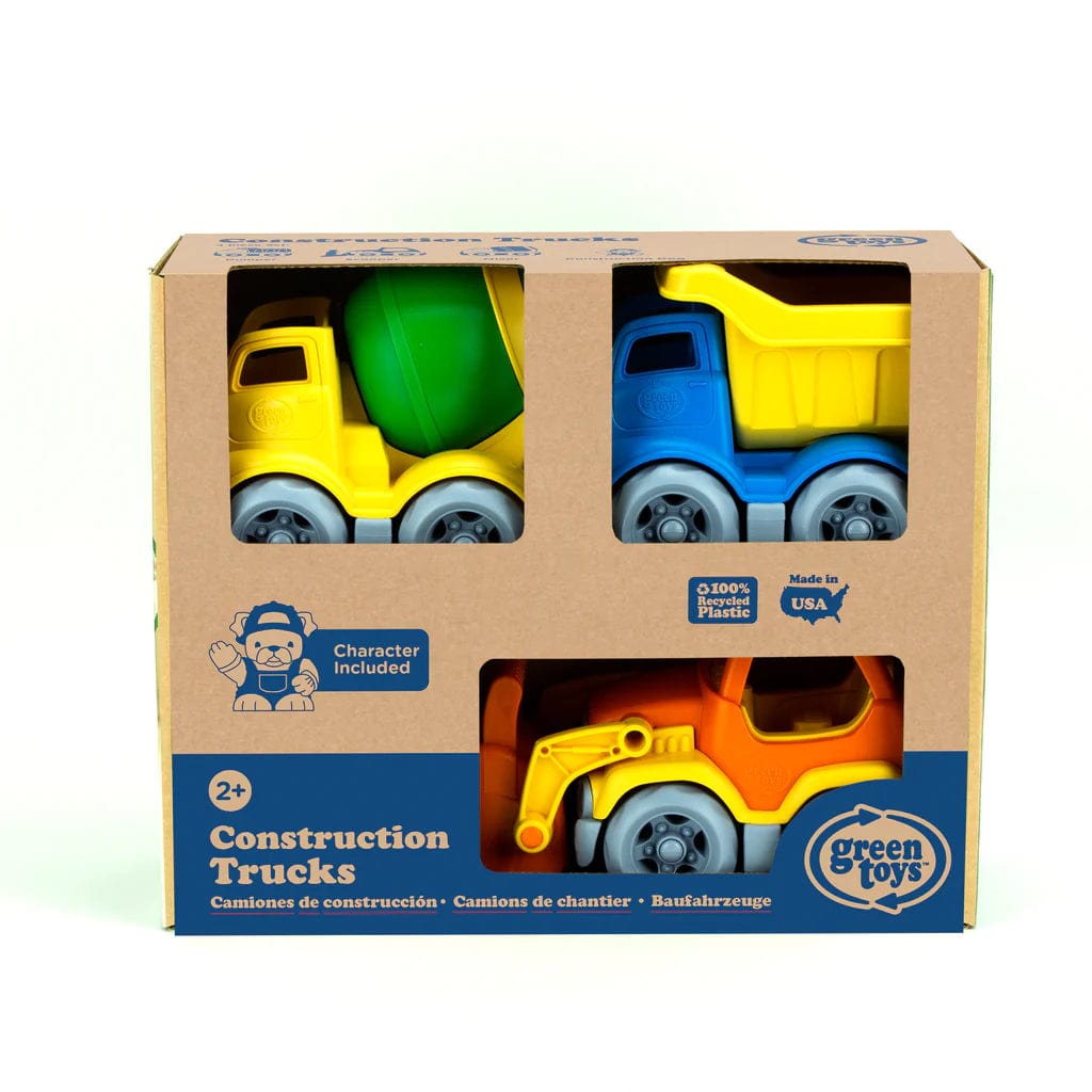 Construction Trucks Set Green Toys Lil Tulips