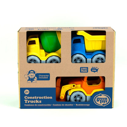 Construction Trucks Set Green Toys Lil Tulips