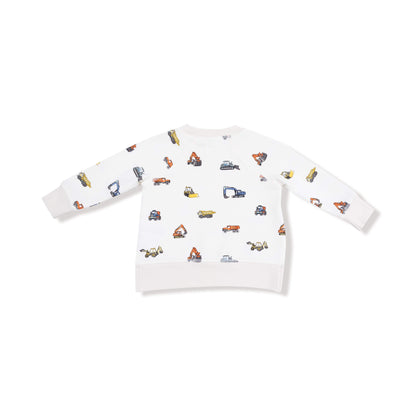Construction Vehicles  French Terry Set Angel Dear Lil Tulips