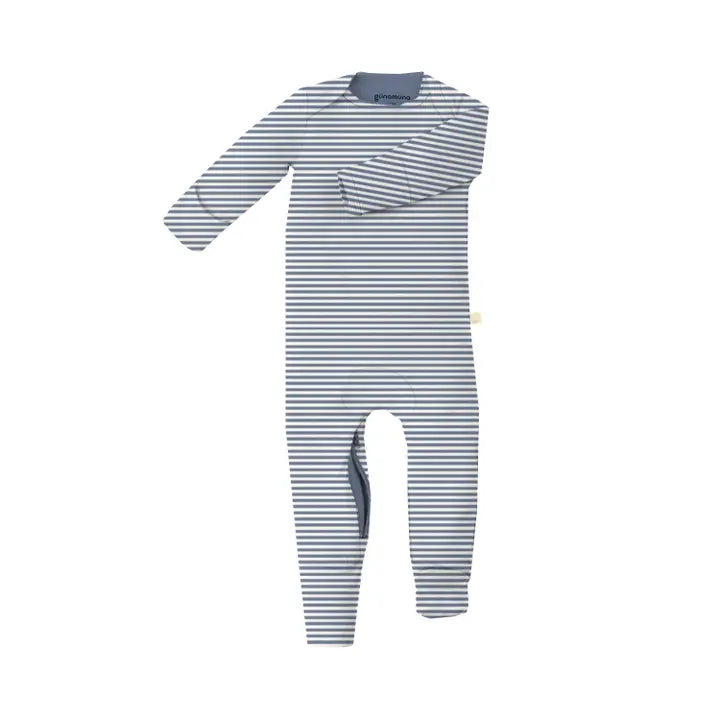 Convertible Bamboo PJ - Blue Stripe Gunamuna Lil Tulips