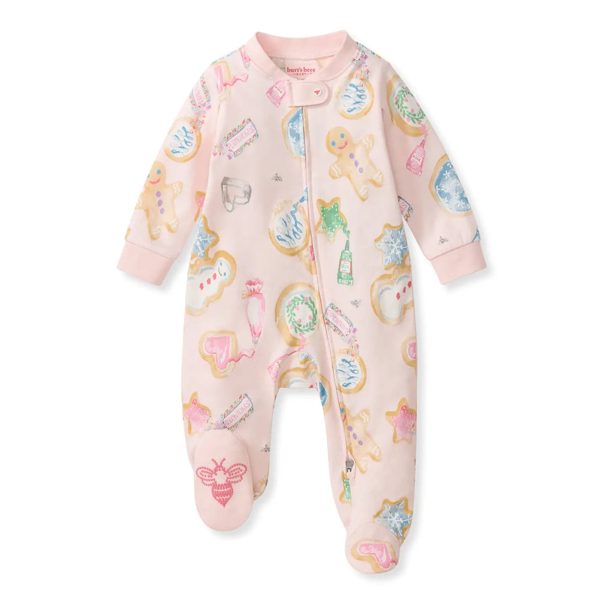 Cookie Party Organic Cotton Sleep & Play Footed Burt's Bees Baby Lil Tulips